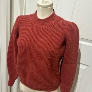 &merci Women's  Coral Old Rose Knit Sweater